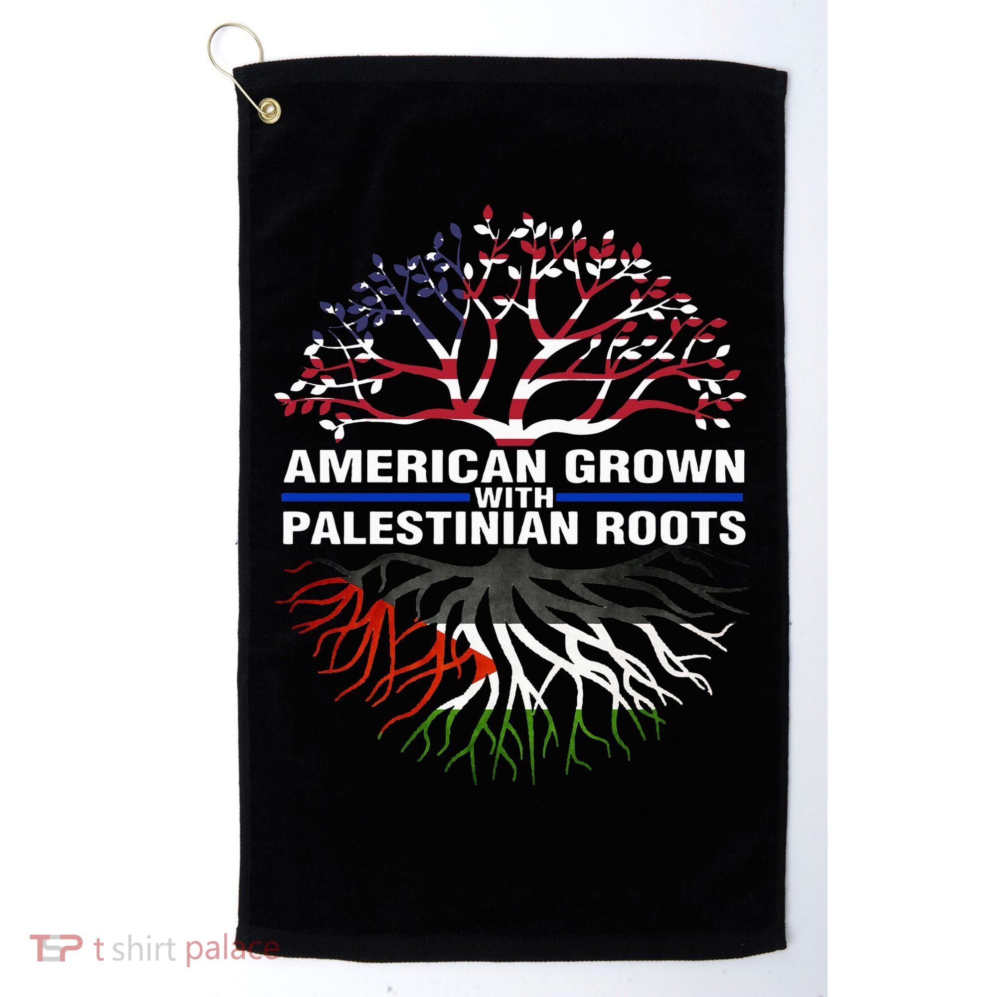 American Grown Palestinian Roots Palestine Flag Golf Towel