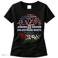 American Grown Palestinian Roots Palestine Flag Women's T-Shirt thumb 0