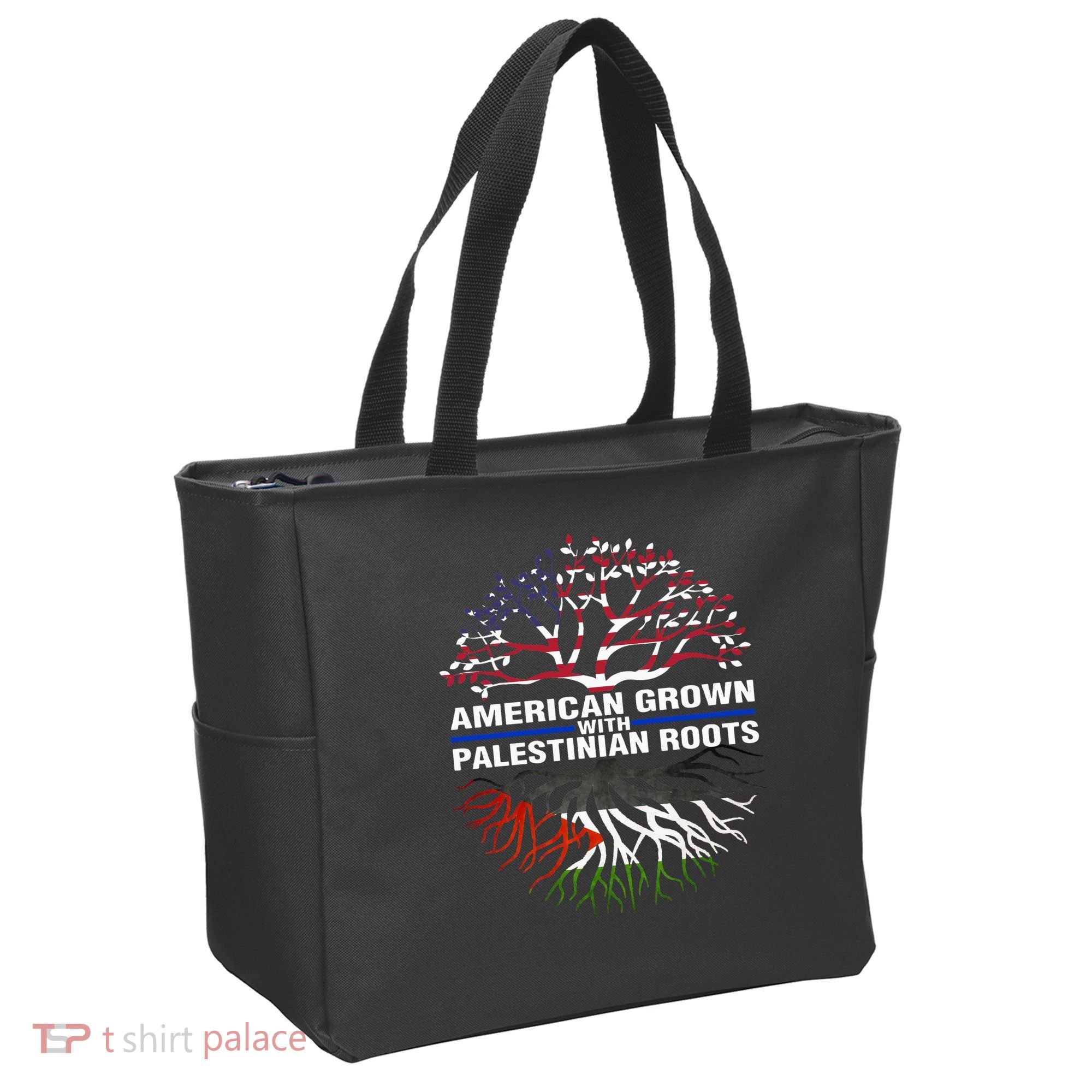 American Grown Palestinian Roots Palestine Flag Tote Bag