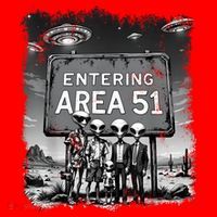 Aliens Group Photo Entering Area 51 Funny Ufo Uap Conspiracy Santa Hat thumb 1