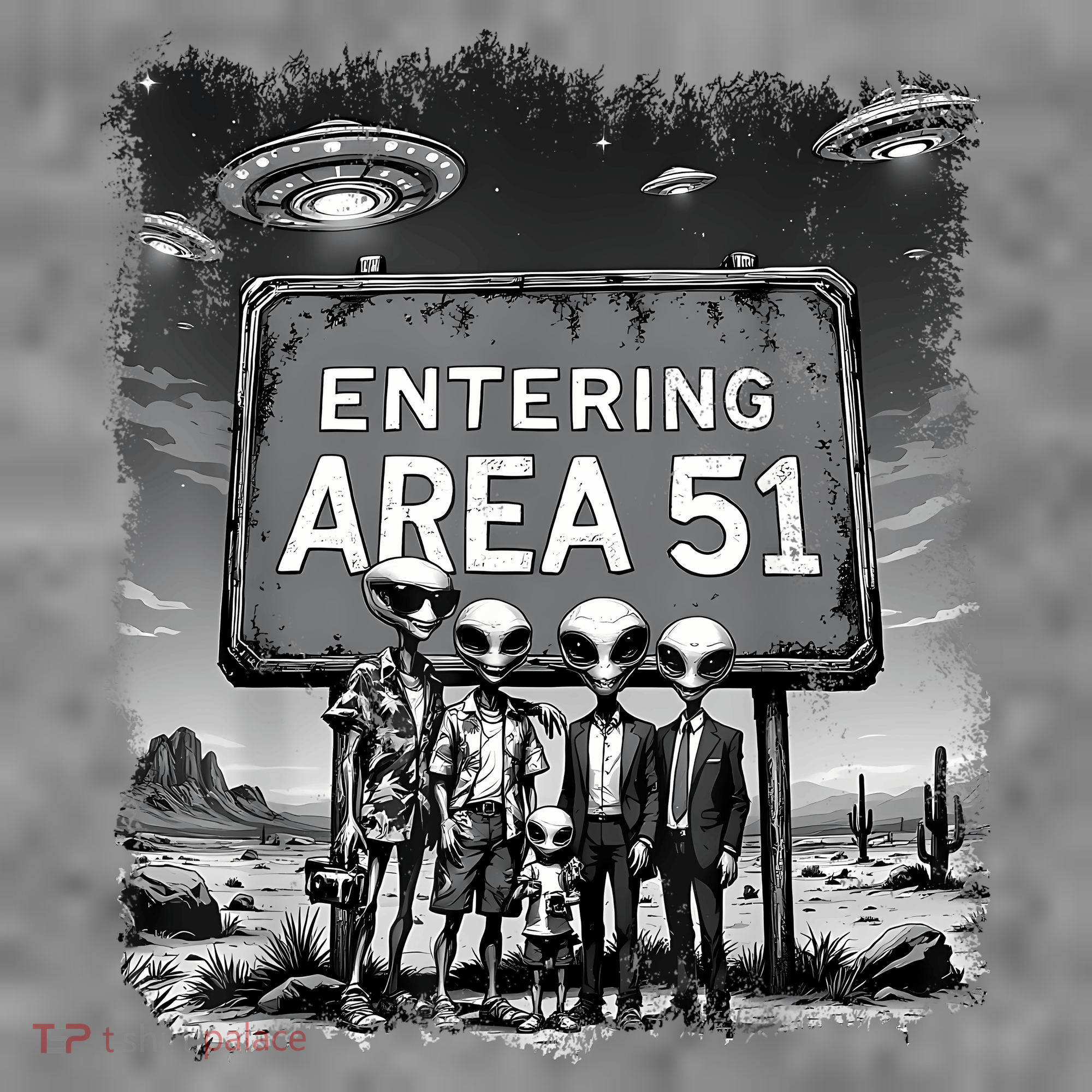 Aliens Group Photo Entering Area 51 Funny Ufo Uap Conspiracy Toddler Hoodie