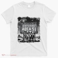 Aliens Group Photo Entering Area 51 Funny Ufo Uap Conspiracy T-Shirt thumb 0