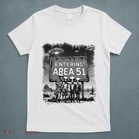 Aliens Group Photo Entering Area 51 Funny Ufo Uap Conspiracy T-Shirt thumb 5