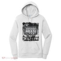 Aliens Group Photo Entering Area 51 Funny Ufo Uap Conspiracy Women's Hoodie thumb 0