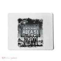 Aliens Group Photo Entering Area 51 Funny Ufo Uap Conspiracy Mousepad thumb 0