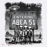Aliens Group Photo Entering Area 51 Funny Ufo Uap Conspiracy Mousepad thumb 1
