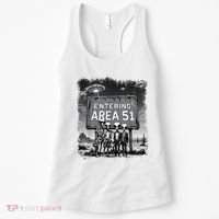 Aliens Group Photo Entering Area 51 Funny Ufo Uap Conspiracy Women's Tank Top thumb 0