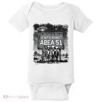 Aliens Group Photo Entering Area 51 Funny Ufo Uap Conspiracy Baby Bodysuit thumb 0