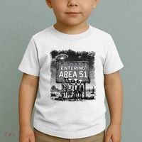 Aliens Group Photo Entering Area 51 Funny Ufo Uap Conspiracy Toddler T-Shirt thumb 2
