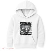 Aliens Group Photo Entering Area 51 Funny Ufo Uap Conspiracy Kids Hoodie thumb 0