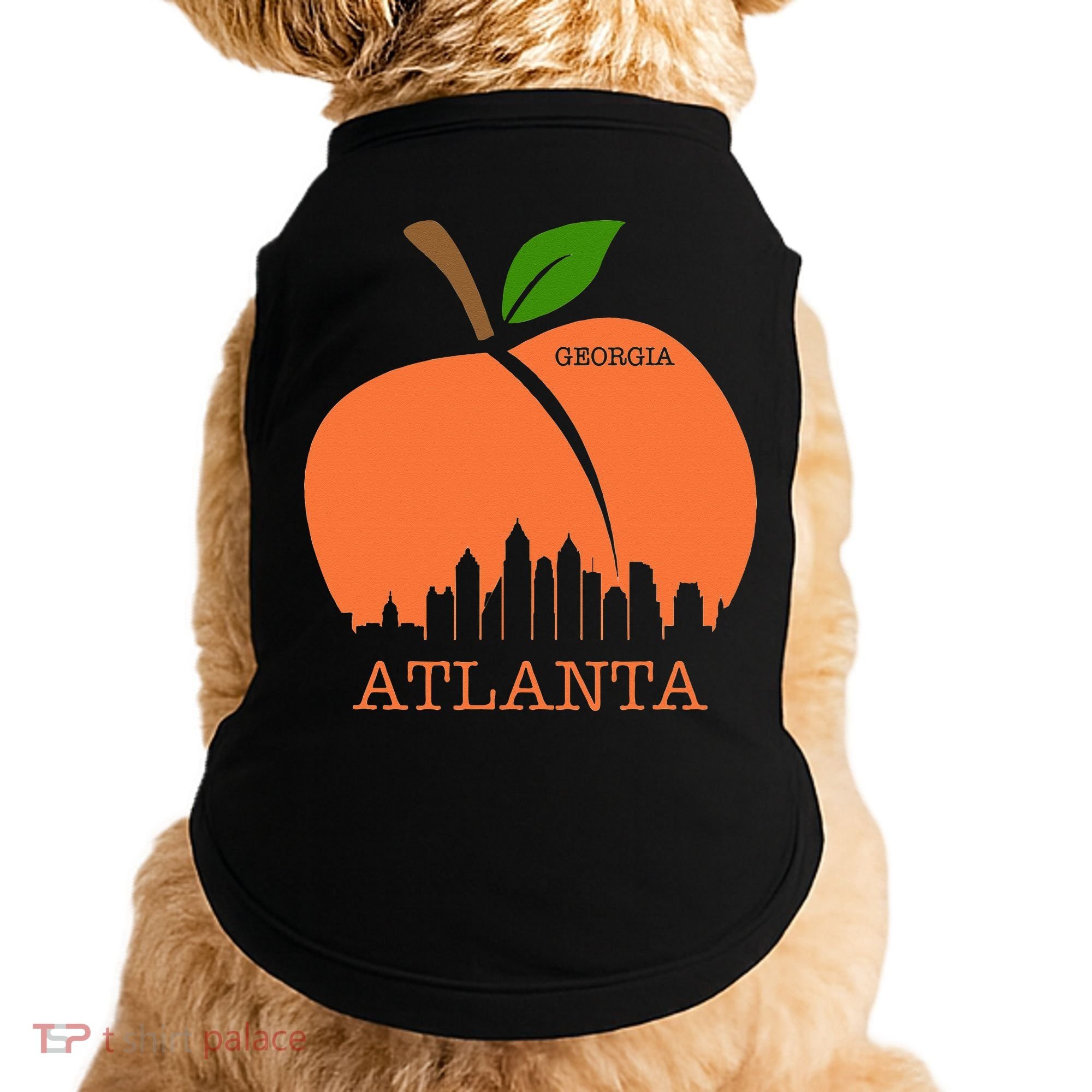 Atlanta Georgia Peach Skyline Doggie Tank