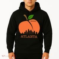 Atlanta Georgia Peach Skyline Hoodie thumb 2