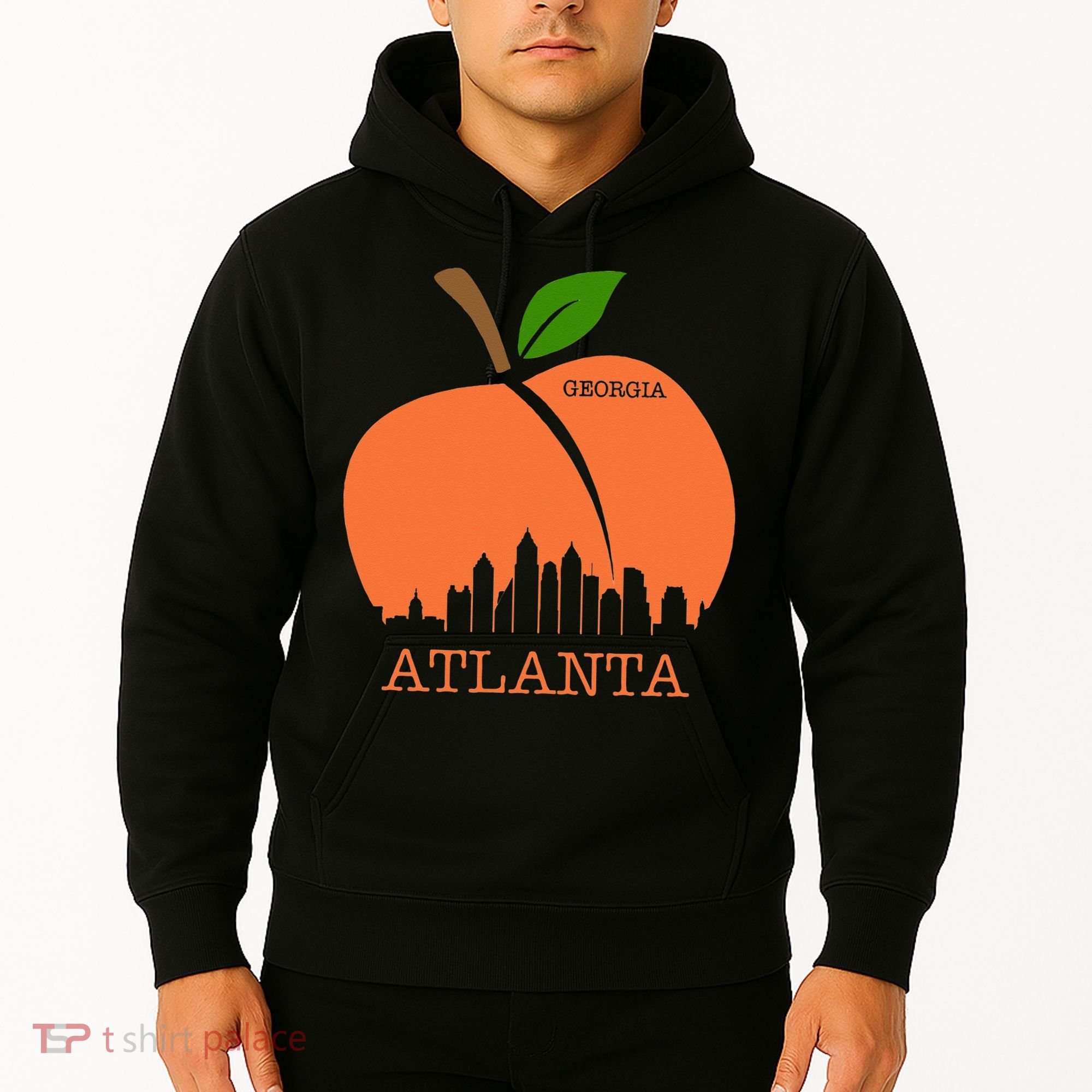 Atlanta Georgia Peach Skyline Hoodie