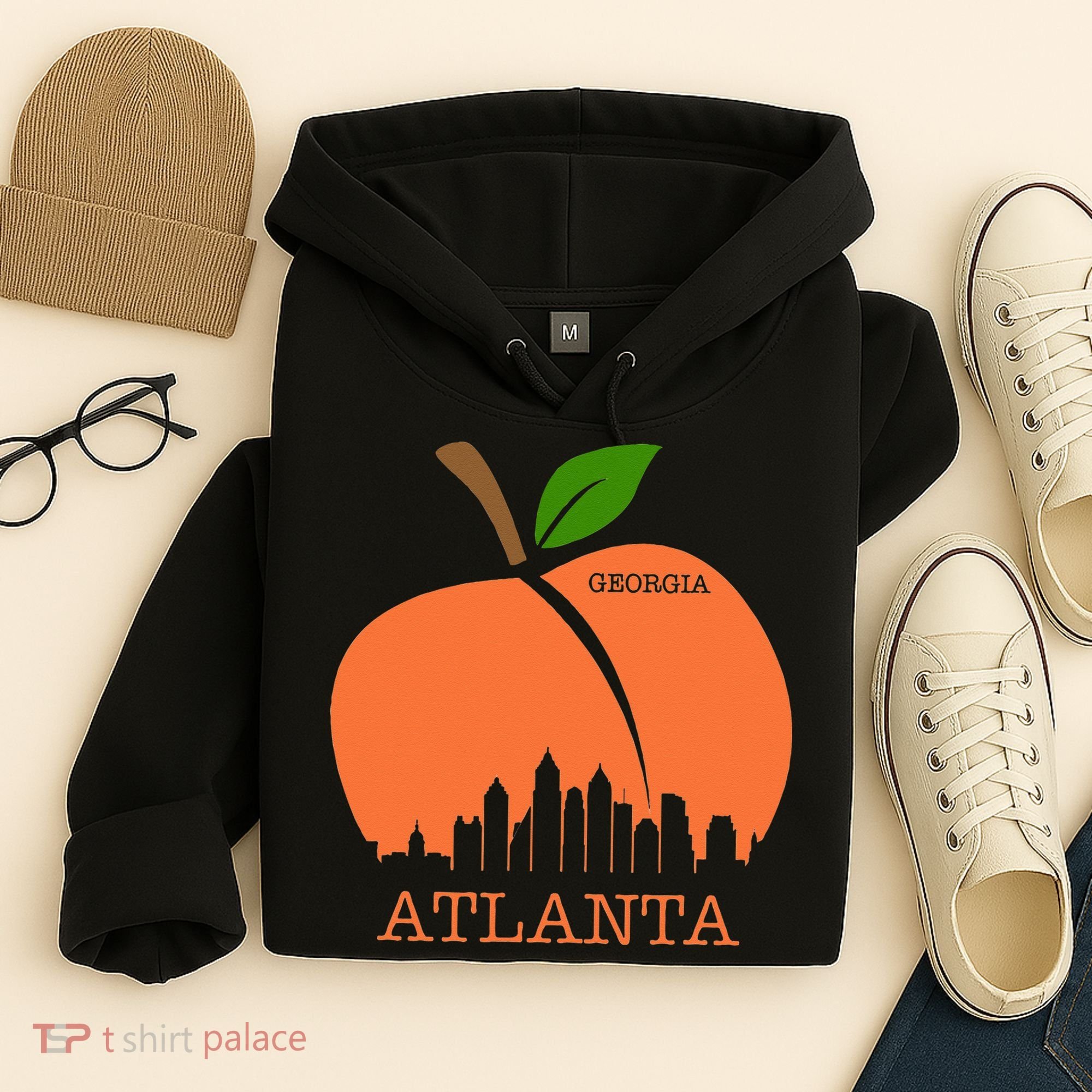 Atlanta Georgia Peach Skyline Hoodie