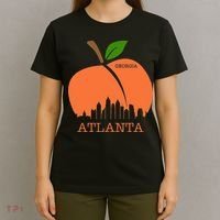 Atlanta Georgia Peach Skyline T-Shirt thumb 4