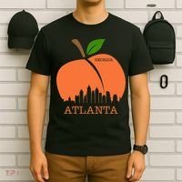 Atlanta Georgia Peach Skyline T-Shirt thumb 6