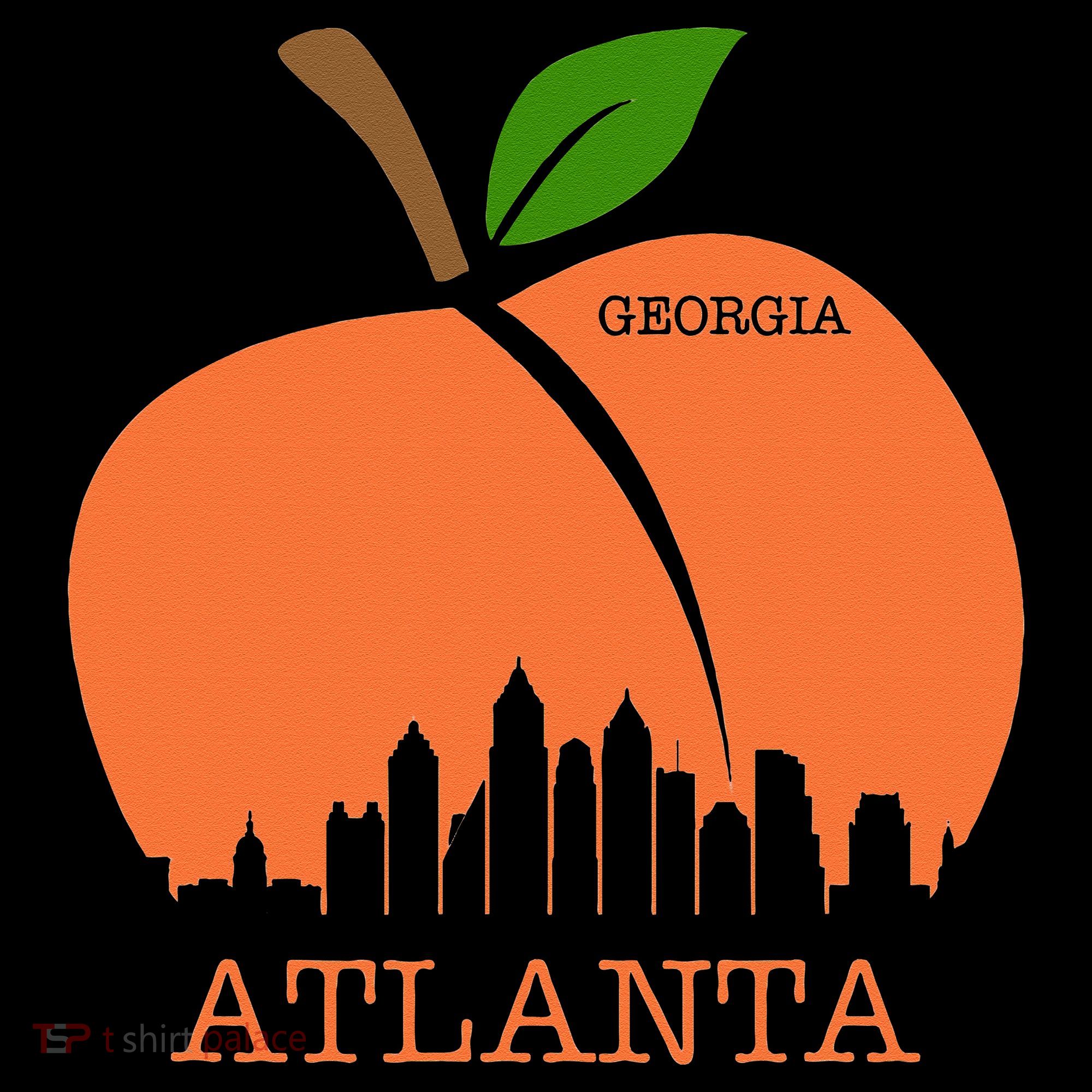 Atlanta Georgia Peach Skyline Women's Hoodie