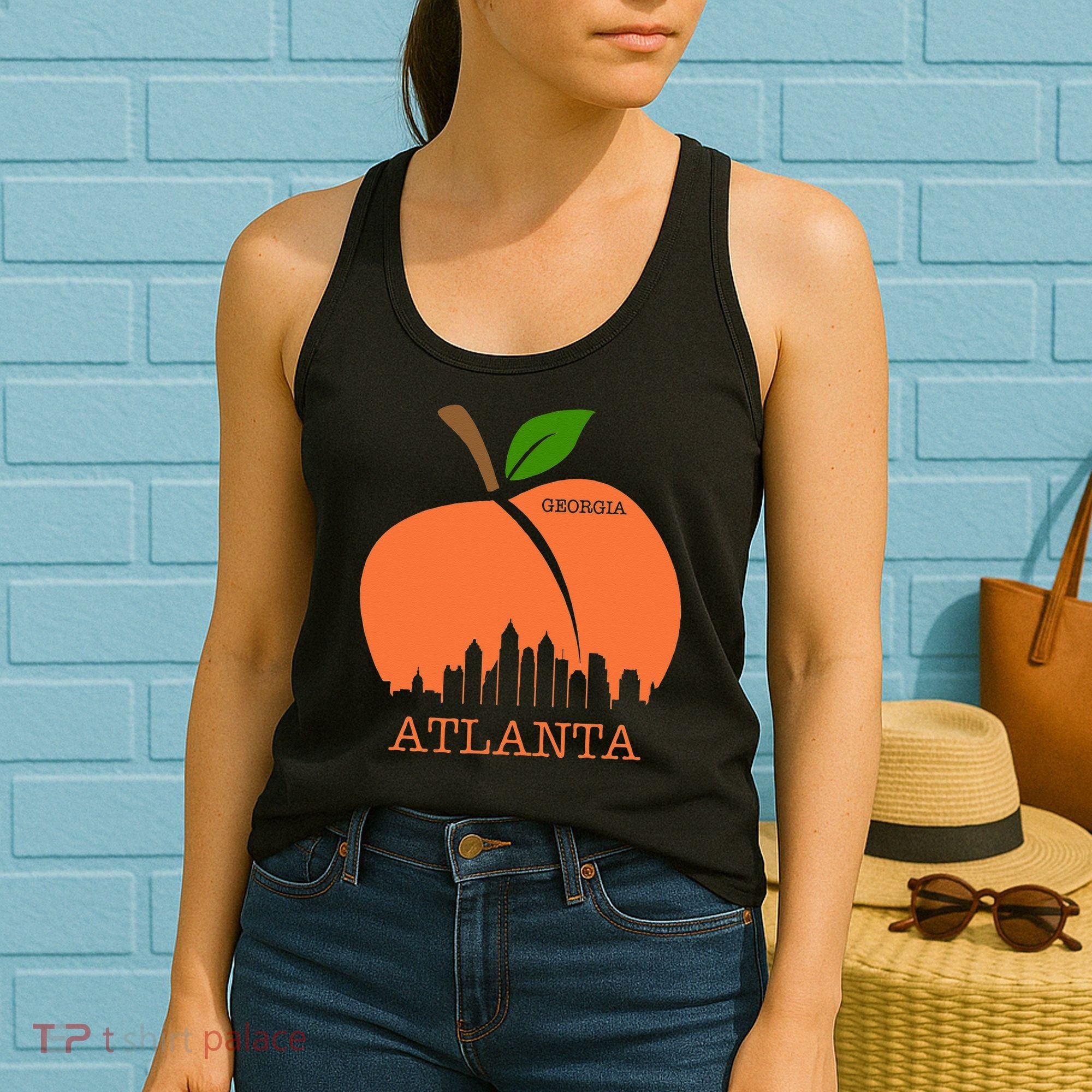 Atlanta Georgia Peach Skyline Women's Tank Top