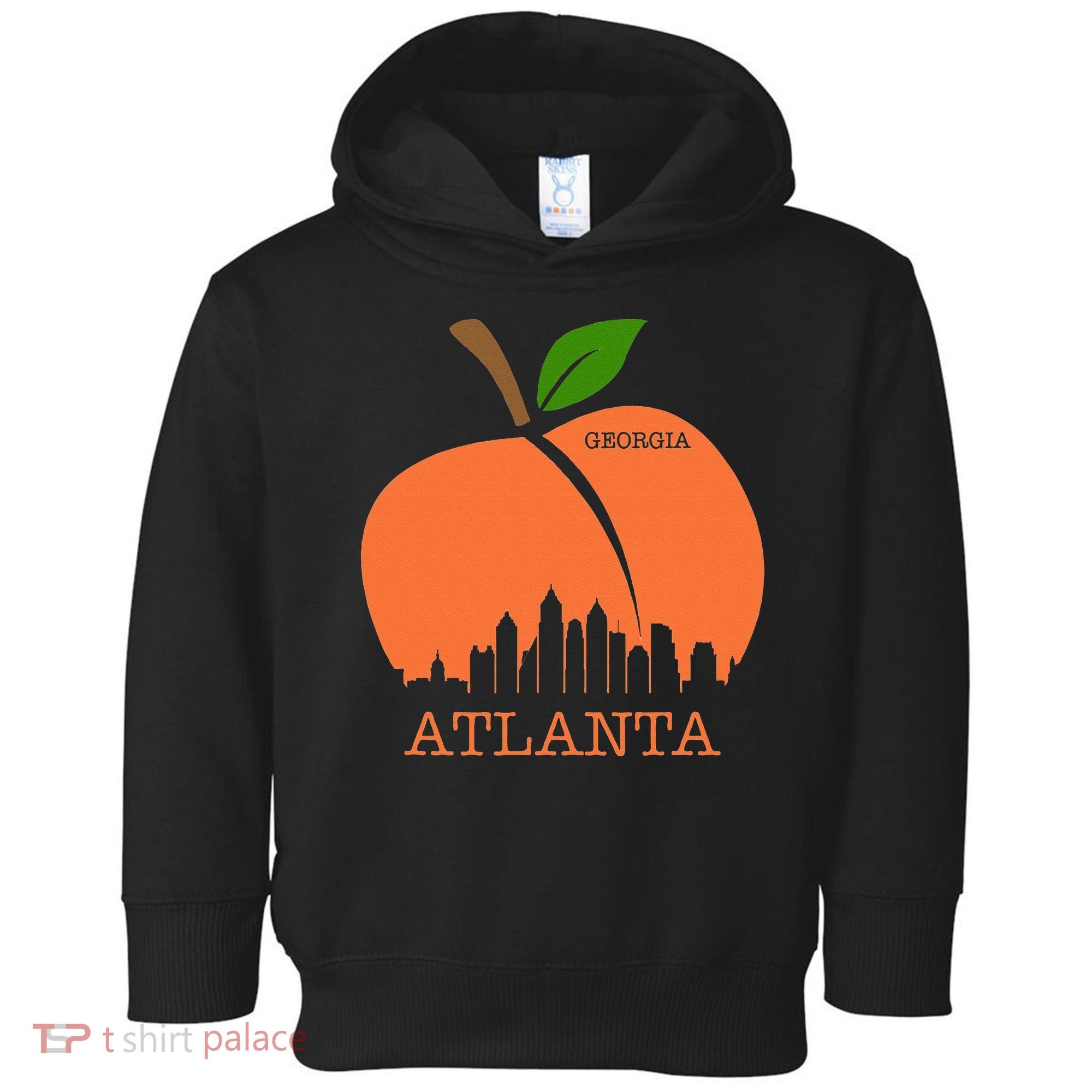 Atlanta Georgia Peach Skyline Toddler Hoodie