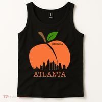Atlanta Georgia Peach Skyline Tank Top thumb 2