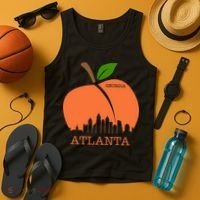 Atlanta Georgia Peach Skyline Tank Top thumb 4
