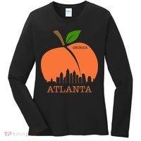 Atlanta Georgia Peach Skyline Women's Long Sleeve Shirt thumb 0