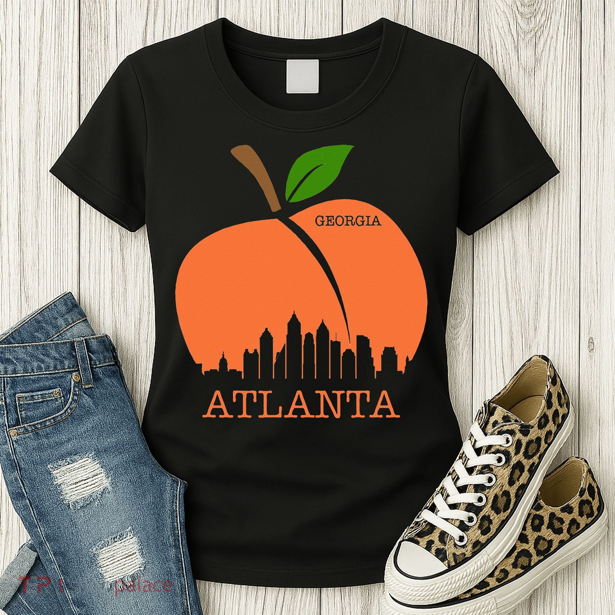 Atlanta Georgia Peach Skyline Women's T-Shirt