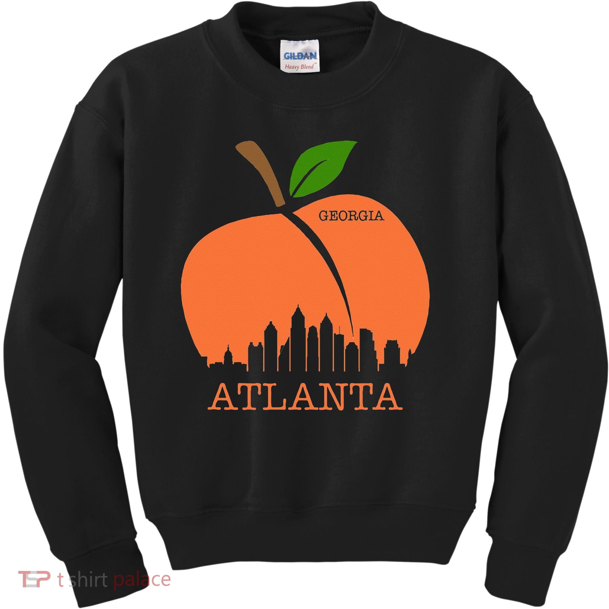 Atlanta Georgia Peach Skyline Kids Sweatshirt