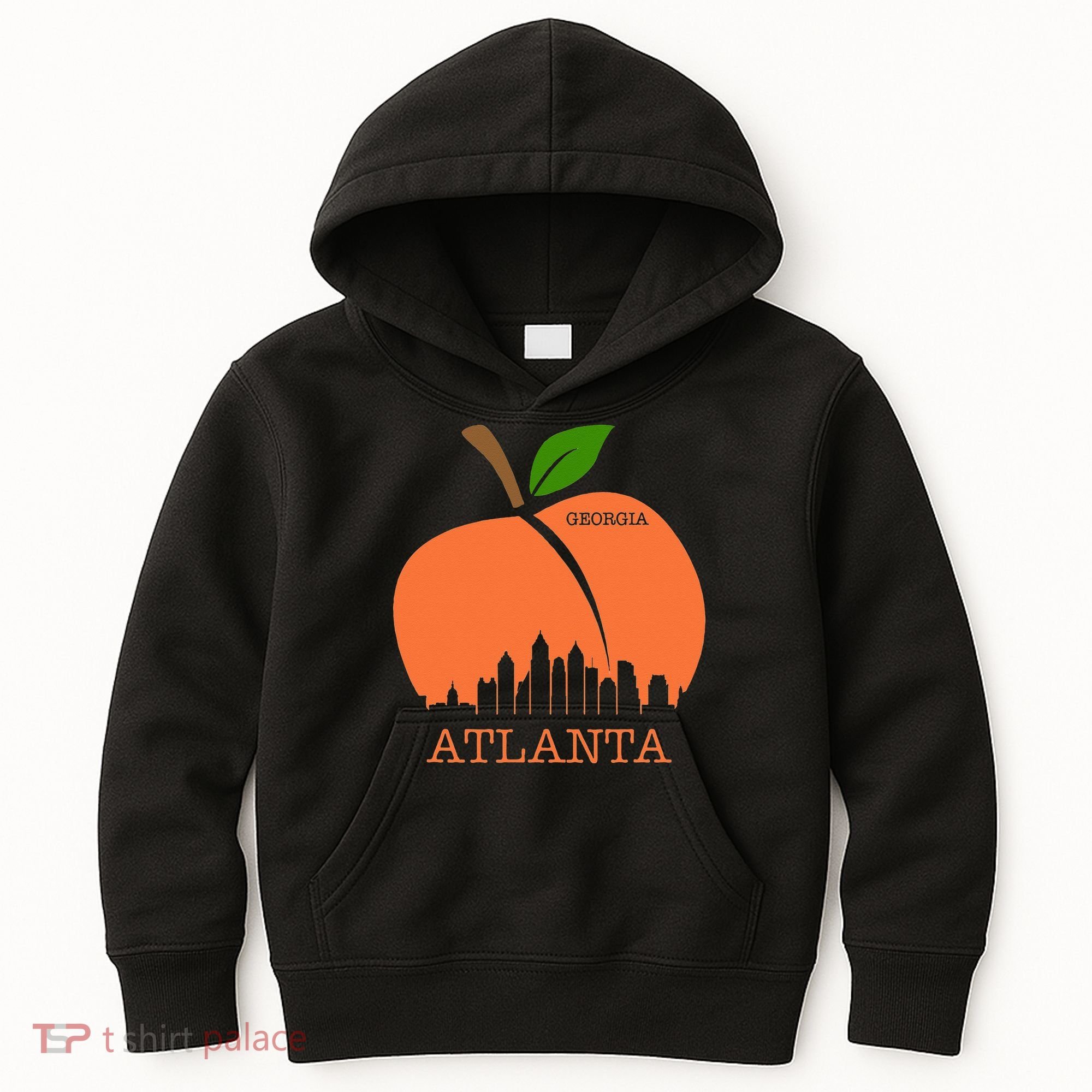 Atlanta Georgia Peach Skyline Kids Hoodie