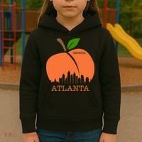 Atlanta Georgia Peach Skyline Kids Hoodie thumb 3
