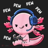 Axolotl Gaming Pew Gamer Funny Women's Sweatshirt thumb 2