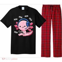 Axolotl Gaming Pew Gamer Funny Pajama Set thumb 0