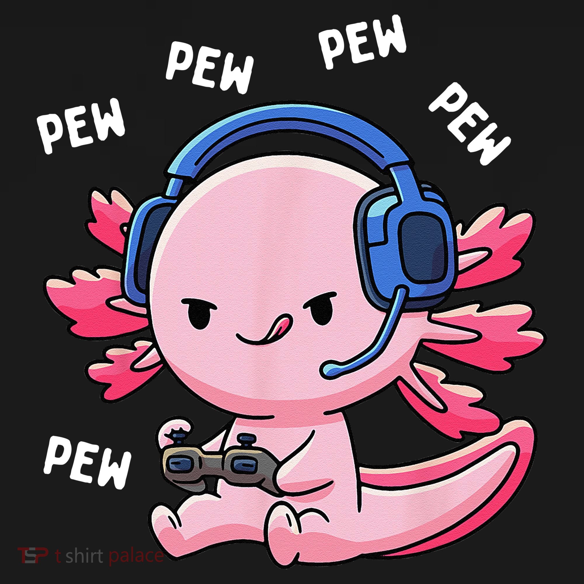 Axolotl Gaming Pew Gamer Funny Women's Hoodie