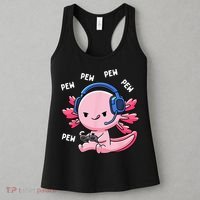 Axolotl Gaming Pew Gamer Funny Women's Tank Top thumb 3