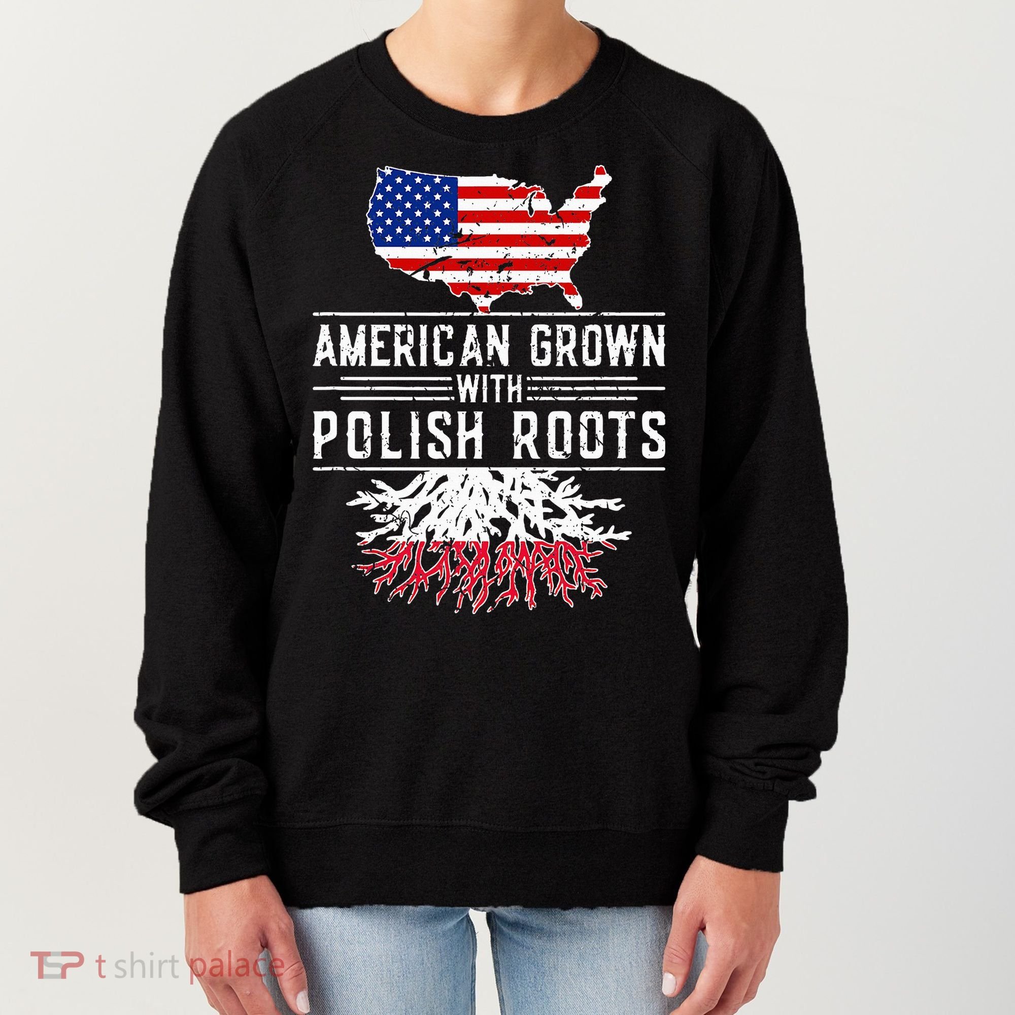 American Grown Polish Roots Pride Poland Women's Sweatshirt