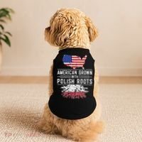 American Grown Polish Roots Pride Poland Doggie Tank thumb 2
