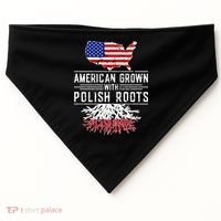 American Grown Polish Roots Pride Poland USA-Made Doggie Bandana thumb 0