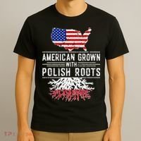 American Grown Polish Roots Pride Poland T-Shirt thumb 3