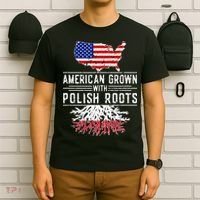 American Grown Polish Roots Pride Poland T-Shirt thumb 6