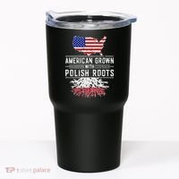 American Grown Polish Roots Pride Poland Tumbler thumb 0