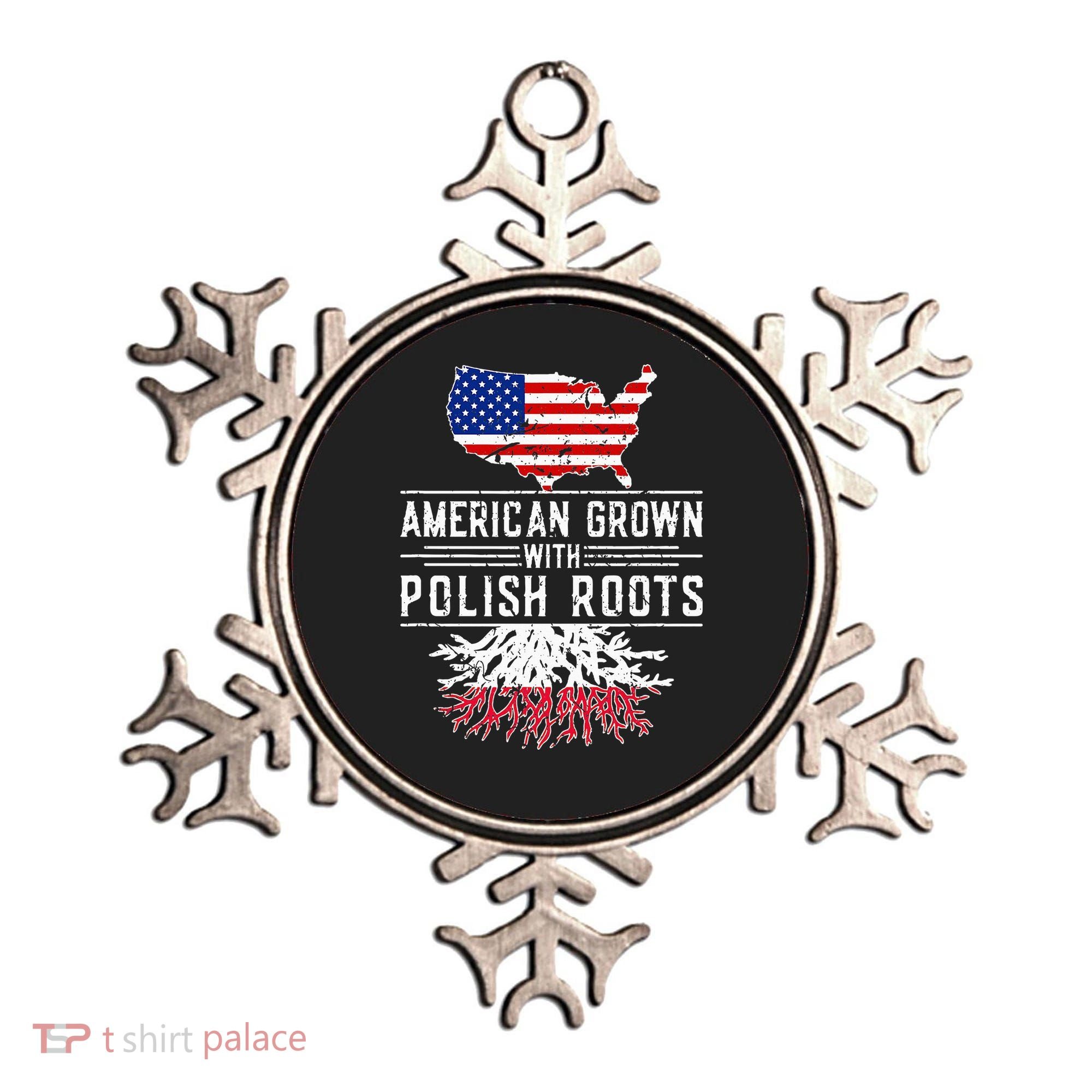 American Grown Polish Roots Pride Poland Ornament