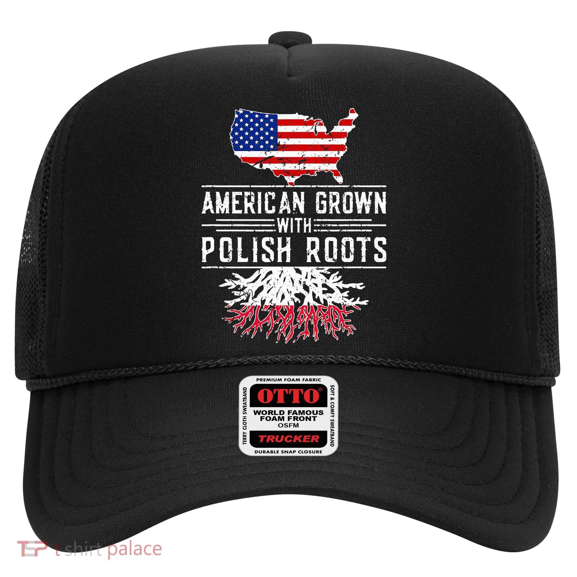American Grown Polish Roots Pride Poland Hat