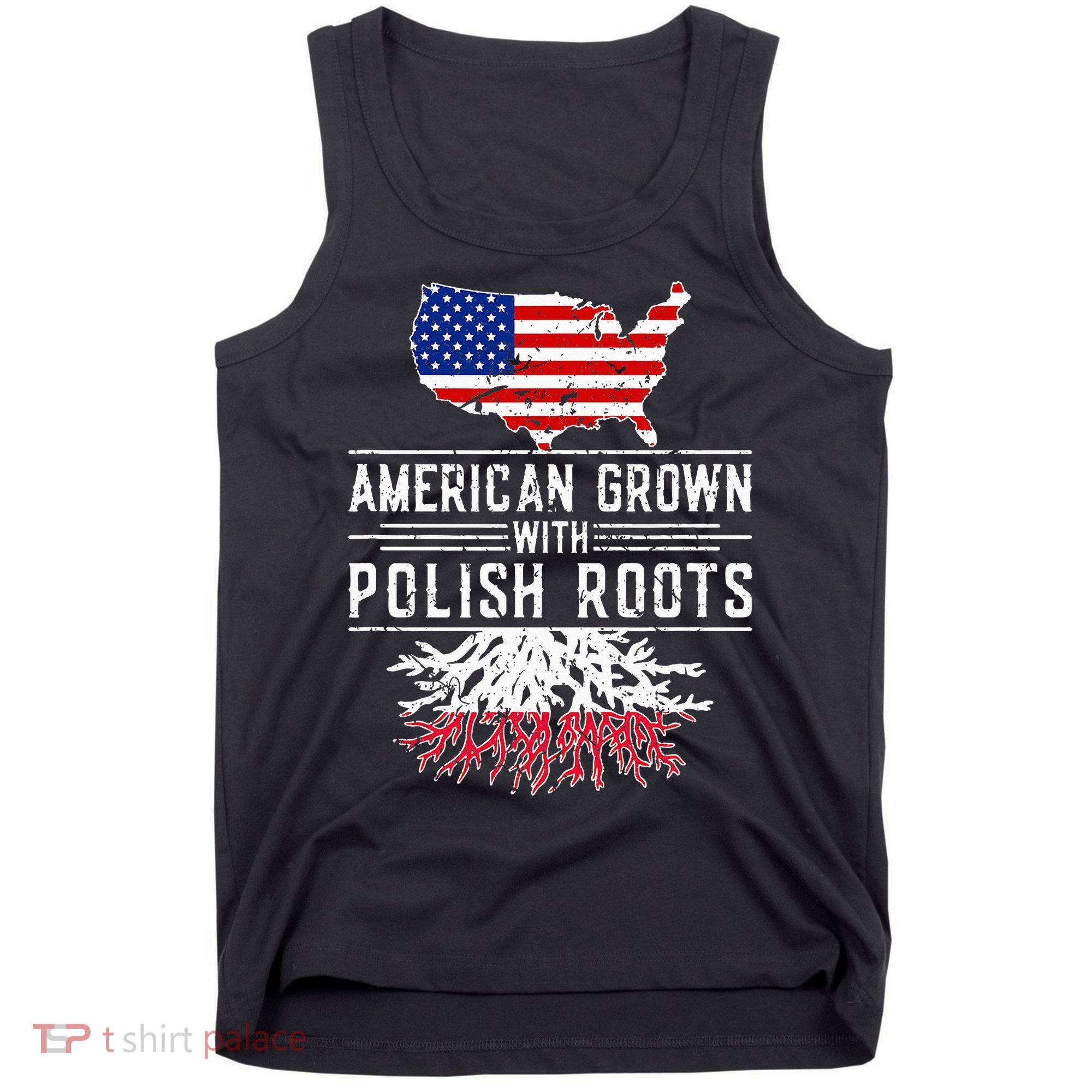 American Grown Polish Roots Pride Poland Tank Top