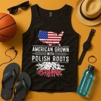 American Grown Polish Roots Pride Poland Tank Top thumb 4