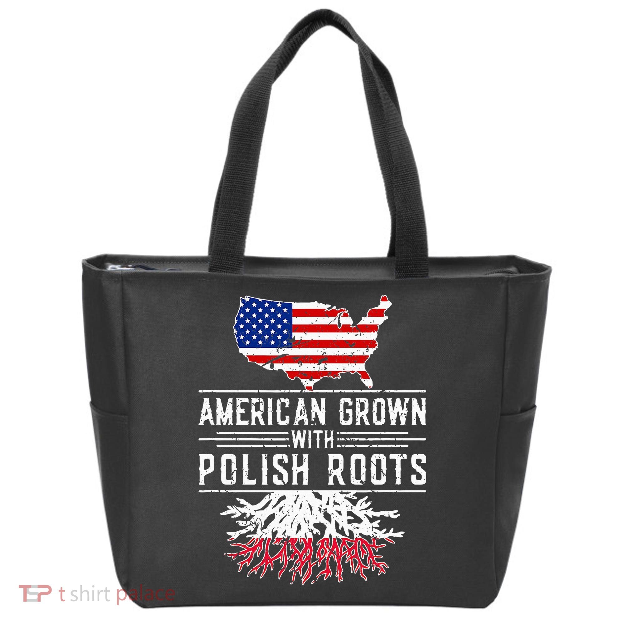 American Grown Polish Roots Pride Poland Tote Bag