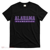 Alabama Gymnastics Purple Vintage Text T-Shirt thumb 0