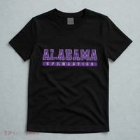 Alabama Gymnastics Purple Vintage Text T-Shirt thumb 5