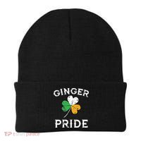 Awesome Ginger Pride St Patricks Day Irish Flag Clover Beanie thumb 0