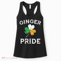 Awesome Ginger Pride St Patricks Day Irish Flag Clover Women's Tank Top thumb 0