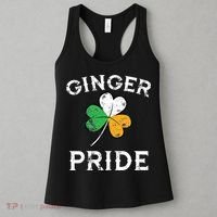 Awesome Ginger Pride St Patricks Day Irish Flag Clover Women's Tank Top thumb 3